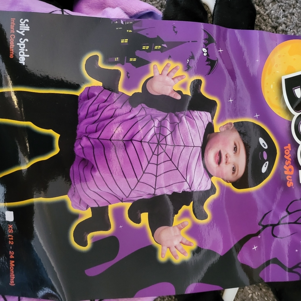 BOO TOYS R US NWT SPIDER COSTUME. 18 TO 24 MONTH NWT 🏷 - Picture 8 of 9